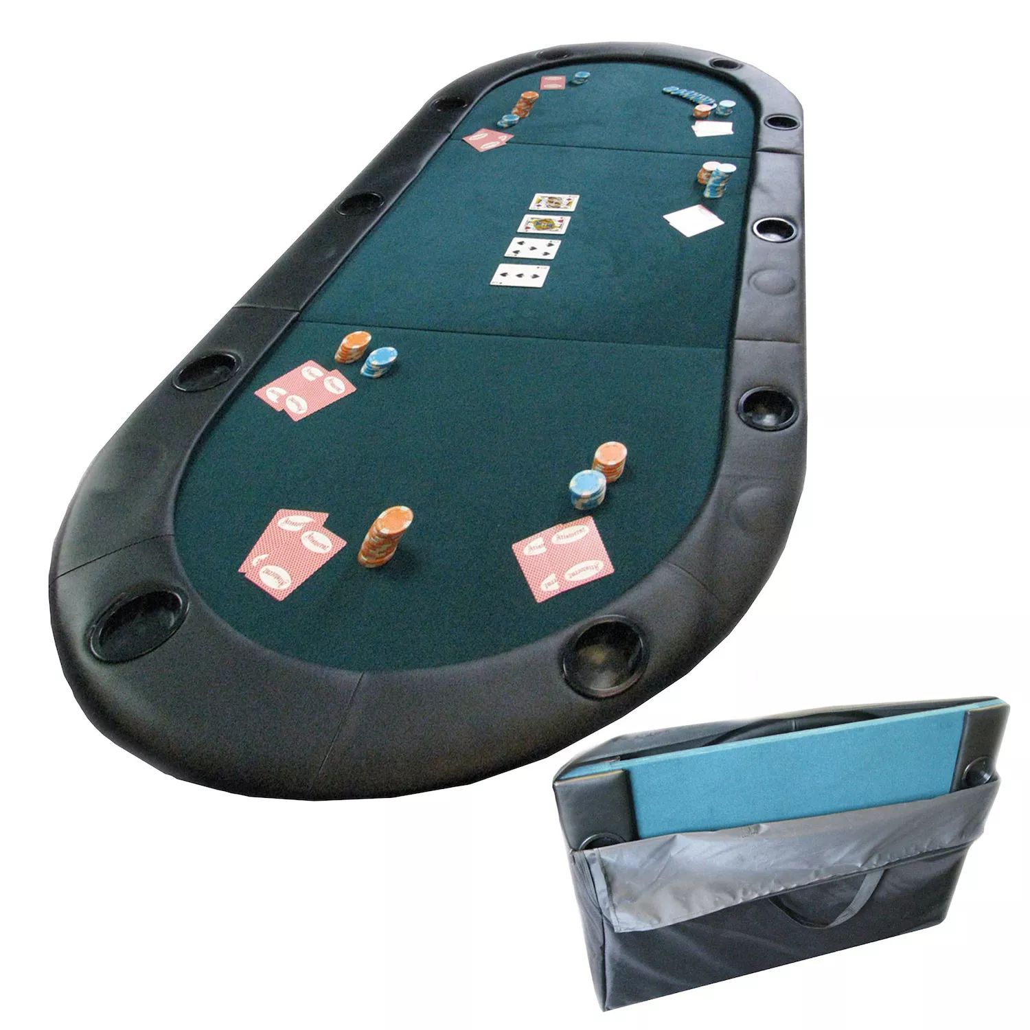 Складной покерный стол торговой марки Global Poker Trademark Poker карты пластиковые poker премиум