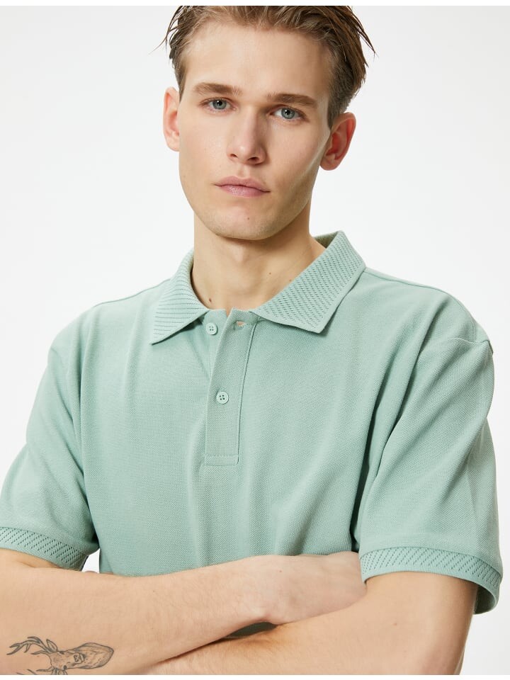 

Поло KOTON T shirt, зеленый
