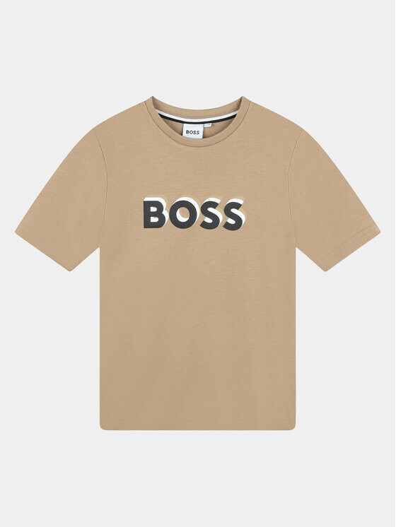 

Футболка стандартного кроя Boss, бежевый