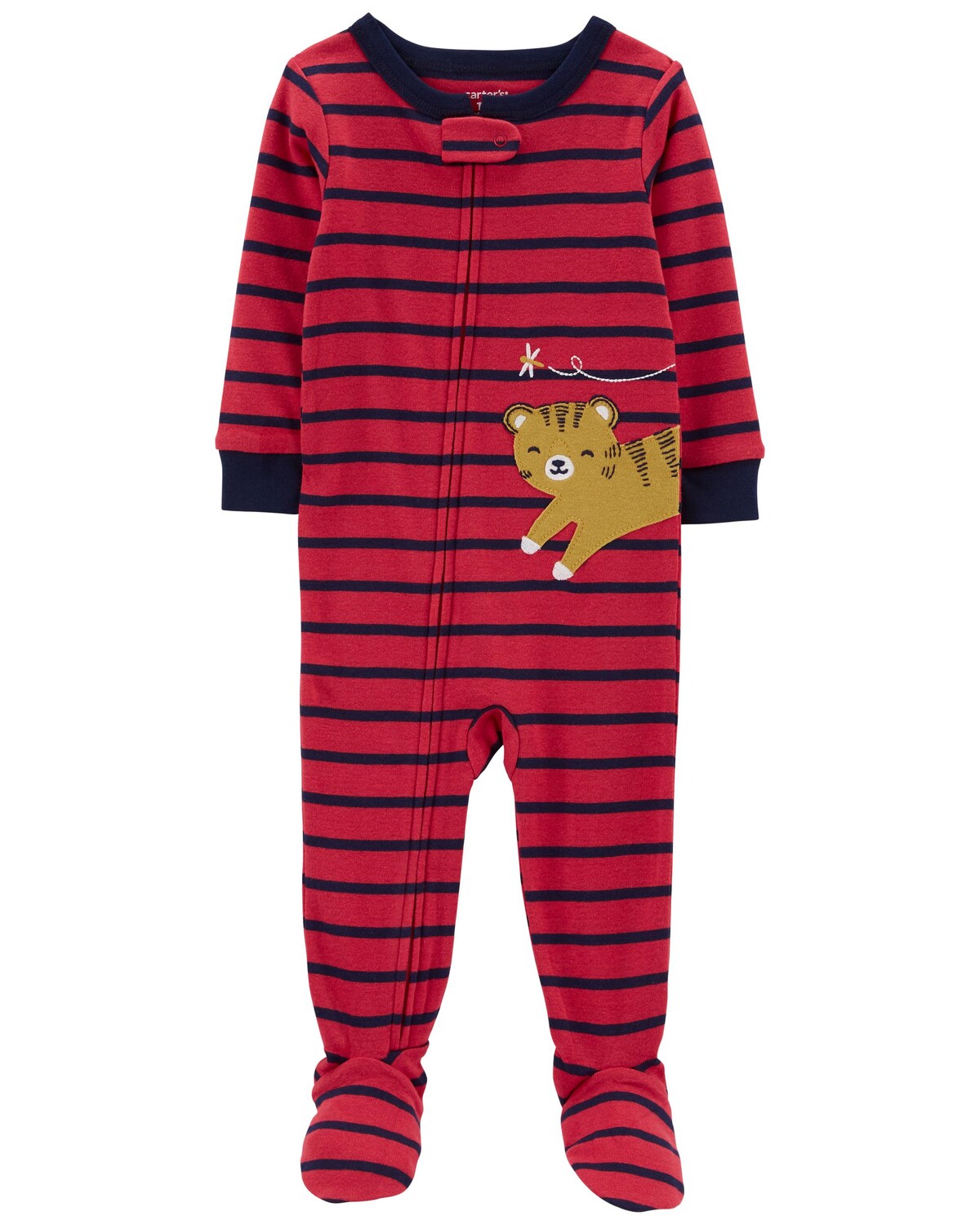 

Цельнокроеные пижамы для малышей Tiger из 100% хлопка с плотным кроем Carter's, красный