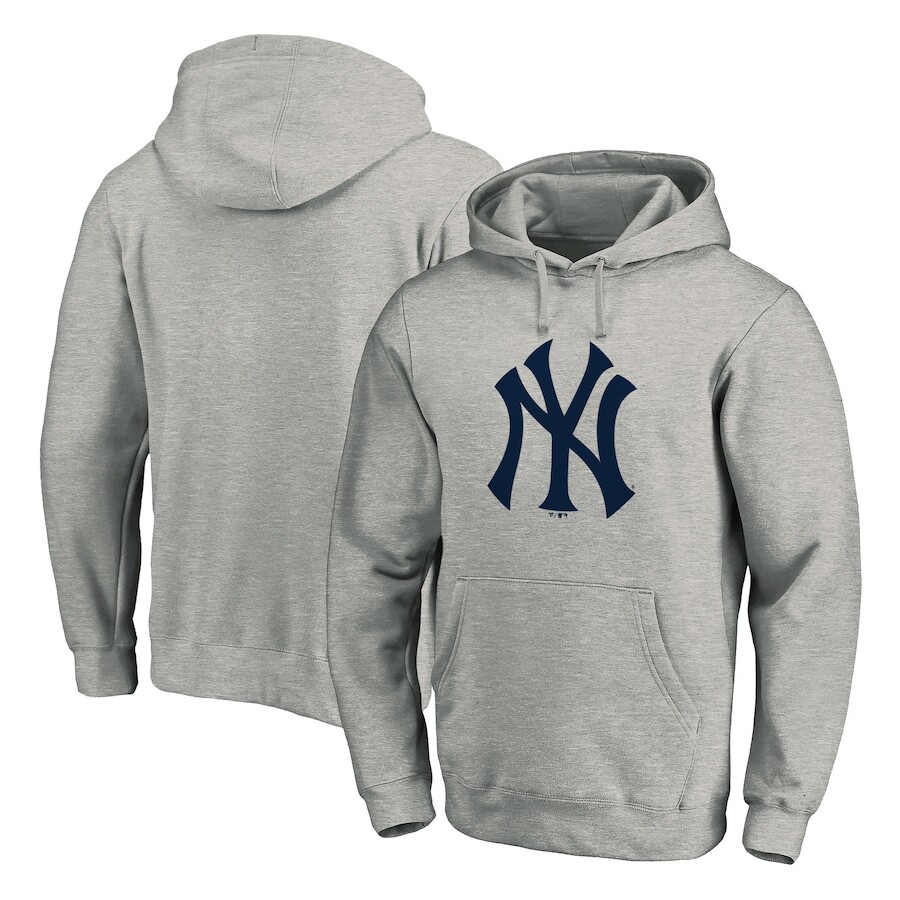

Пуловер с капюшоном Fanatics Branded New York Yankees, серый
