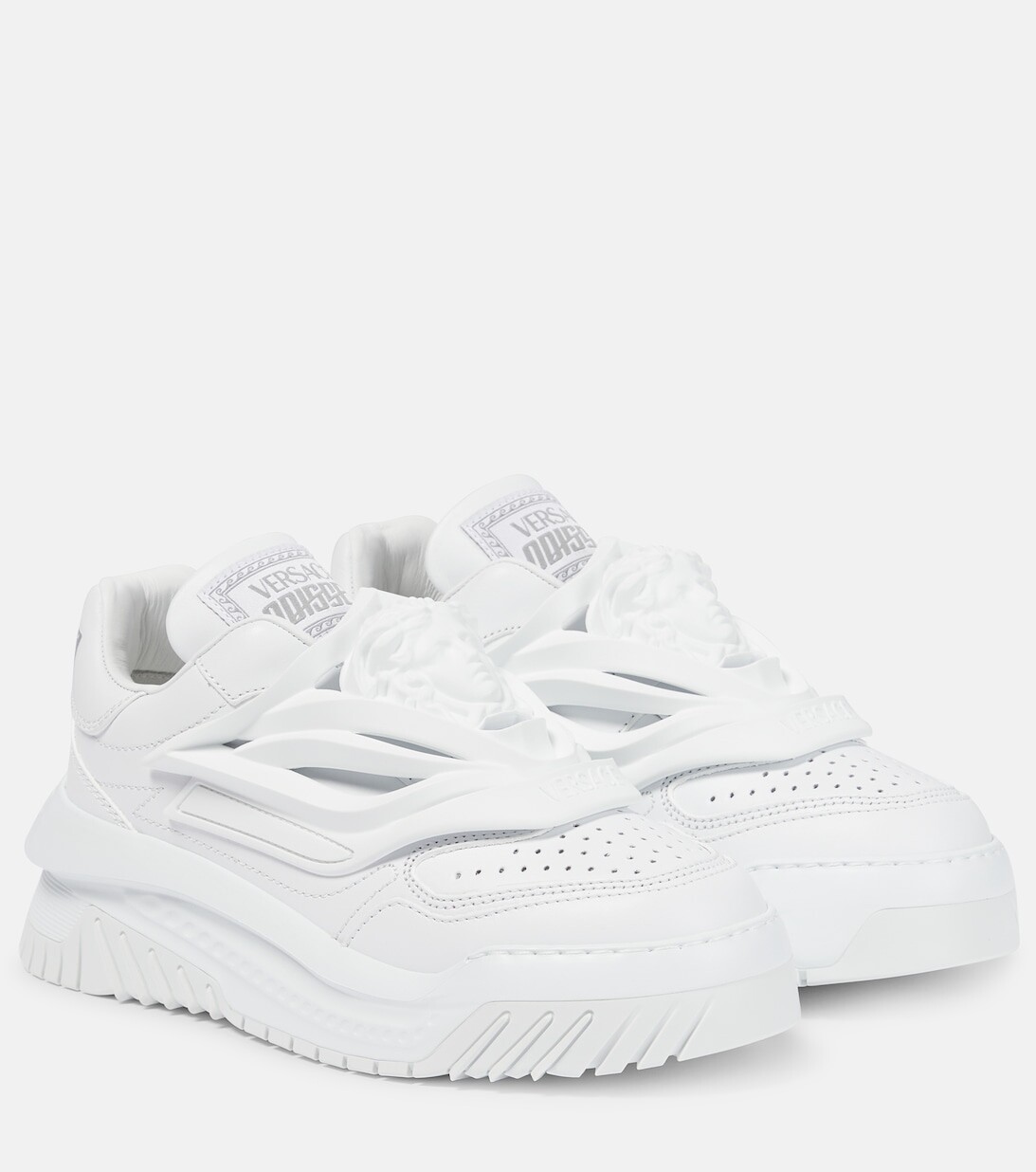 

Кеды Odissea из кожи Versace, белый