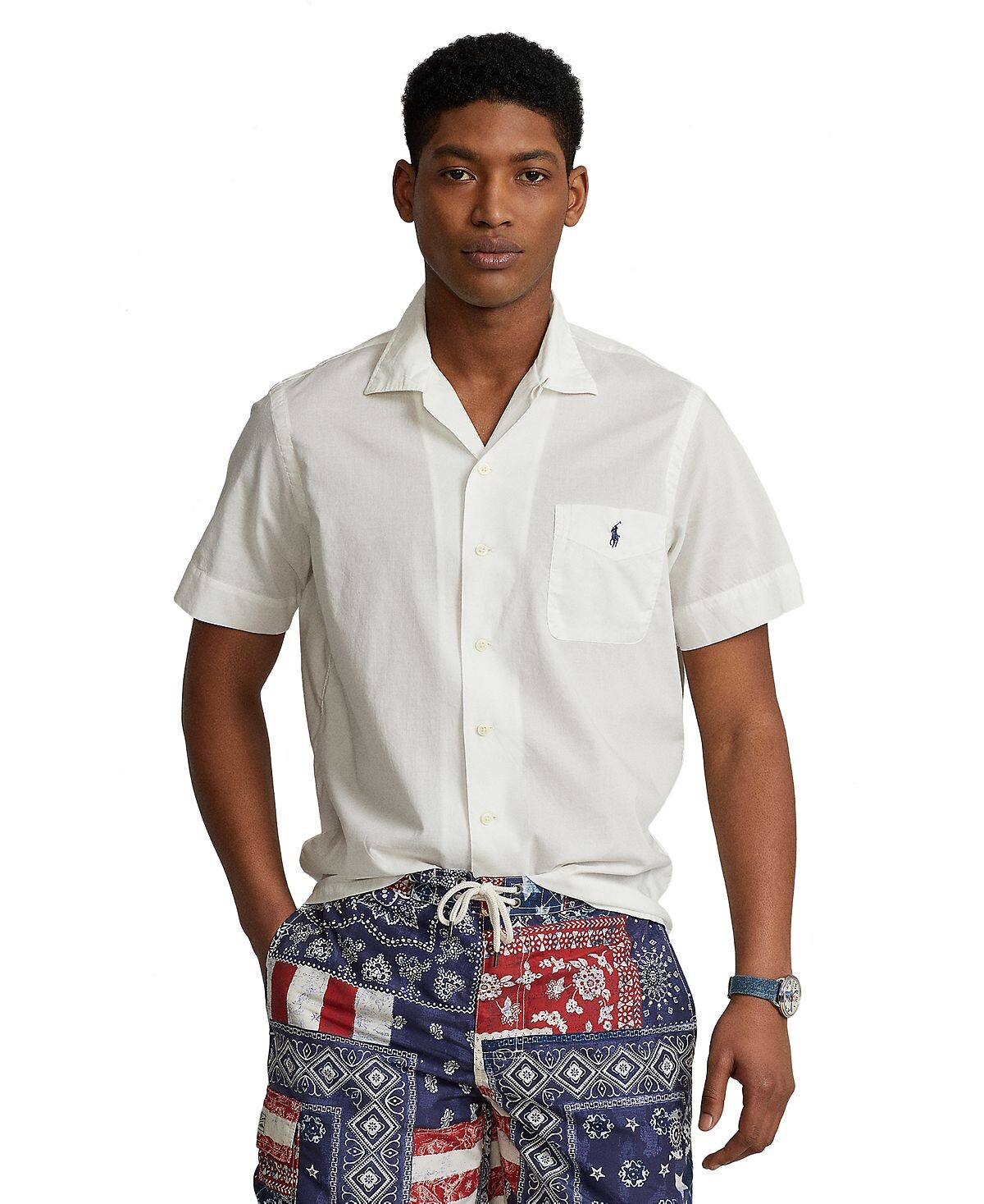 

Классическая тканая рубашка Camp Polo Ralph Lauren