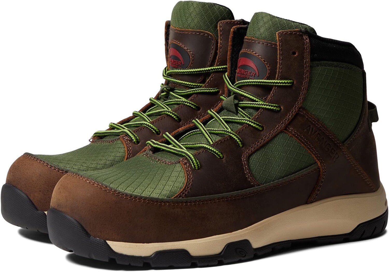 

Рабочая обувь Edge CT Avenger Work Boots, коричневый/зеленый