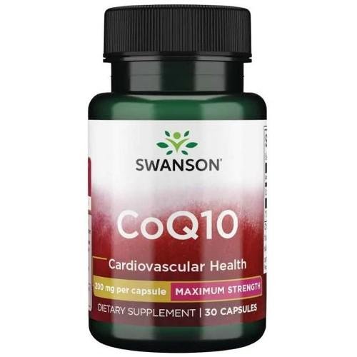 Swanson, Коэнзим Q10 200 мг – 30 капсул. swanson коэнзим q10 100 мг 50 капсул