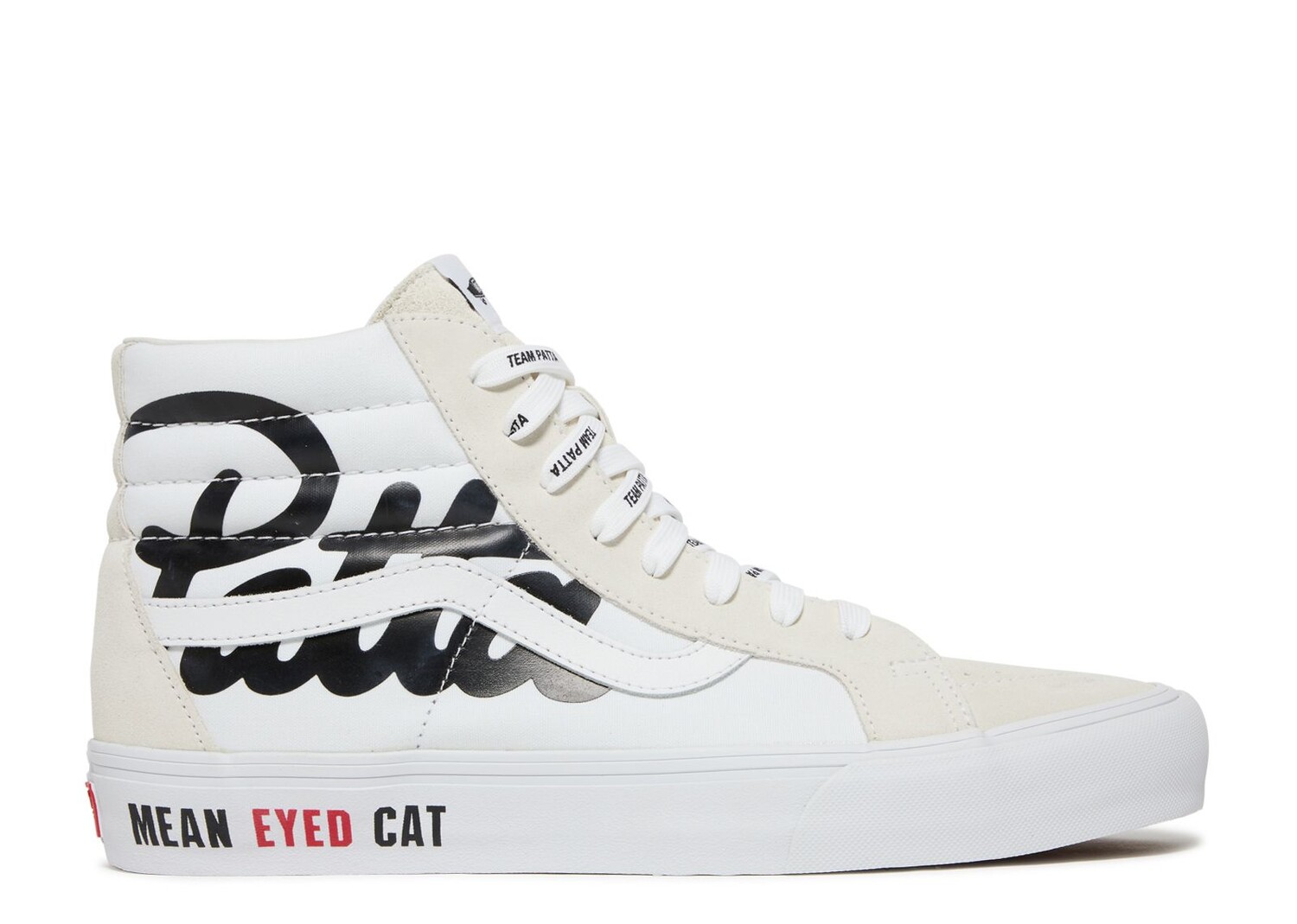 Кроссовки Vans Patta X Vault Sk8-Hi Reissue Vlt Lx 'Mean Eyed Cat - White', белый