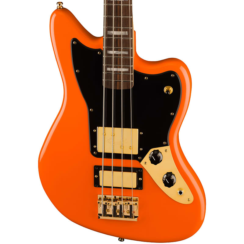 Басс гитара Fender Limited Edition Mike Kerr Jaguar Bass - Tiger's Blood Orange w/ Gig Bag