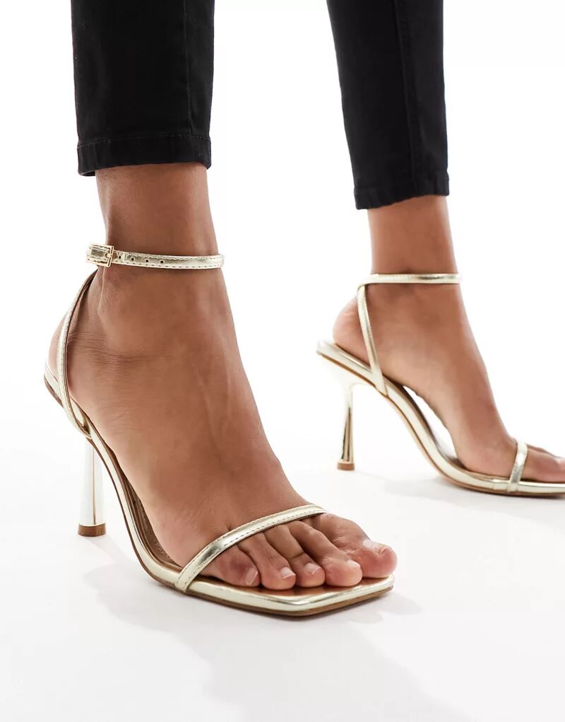 Simmi London – Damira – нежные золотые босоножки с ремешками SIMMI Shoes