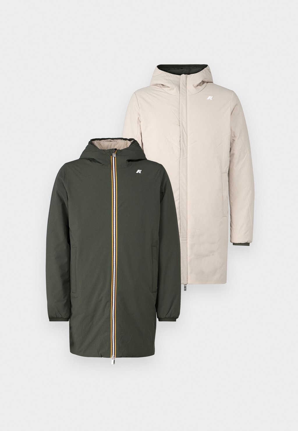 

Зимняя куртка JACOB WARM DOUBLE UNISEX K-Way, цвет Green/Beige