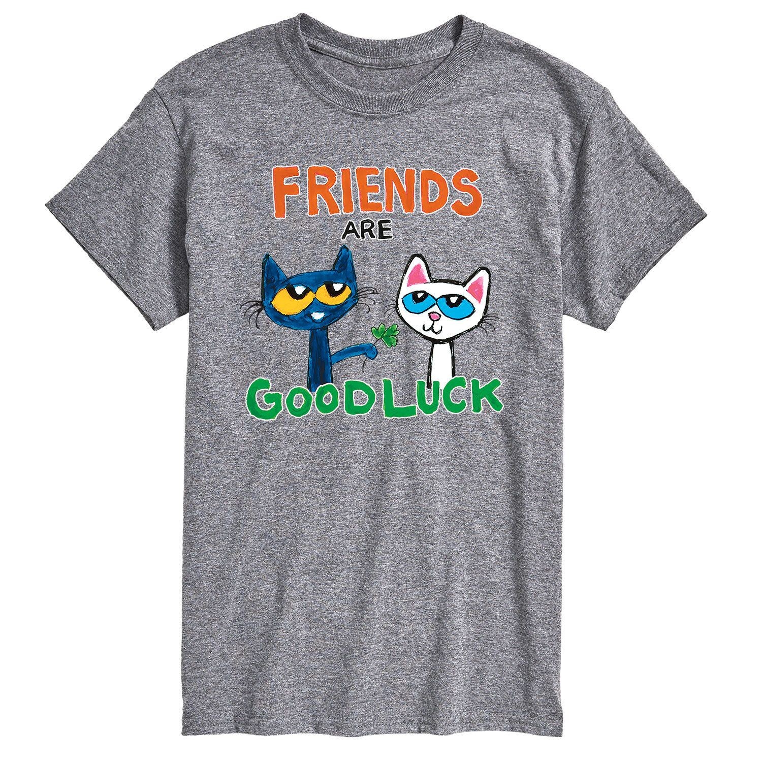

Мужская футболка Pete The Cat Friends Are Good Luck Licensed Character