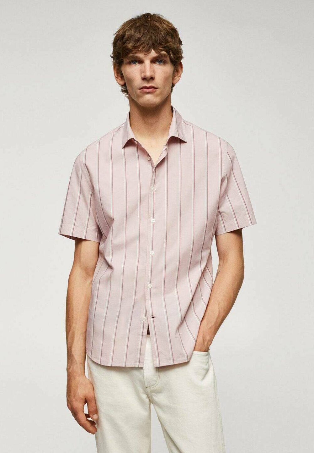 

Рубашка Avignon Mango, цвет pastel pink