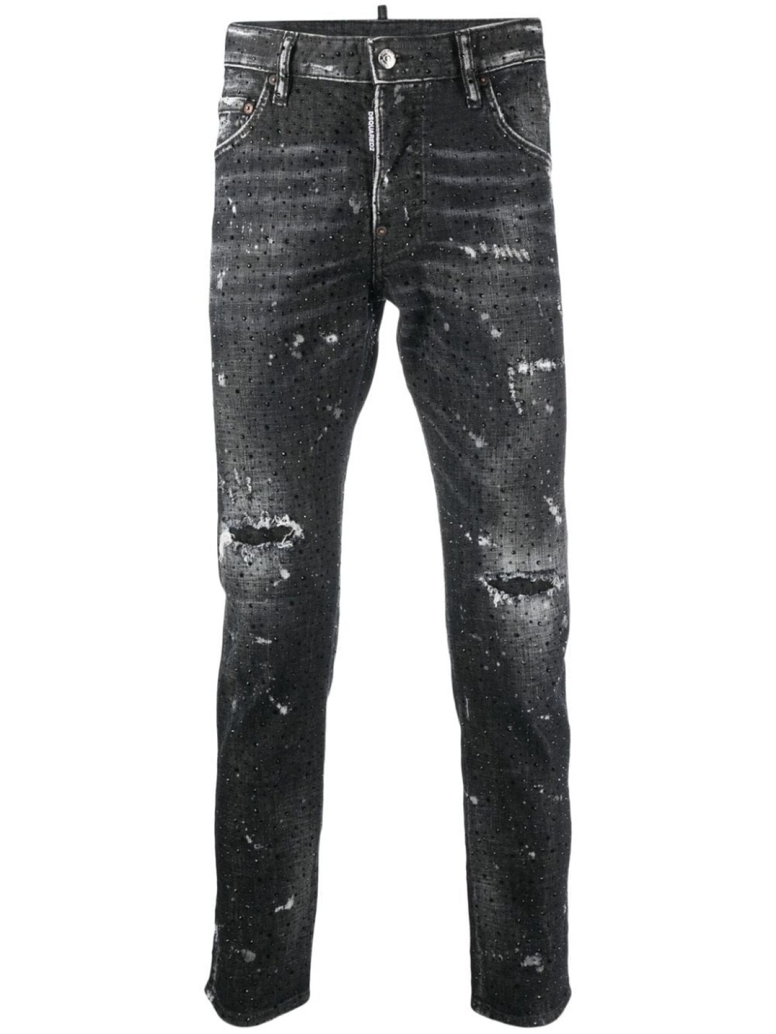 

Dsquared2 Skater embellished skinny jeans, черный