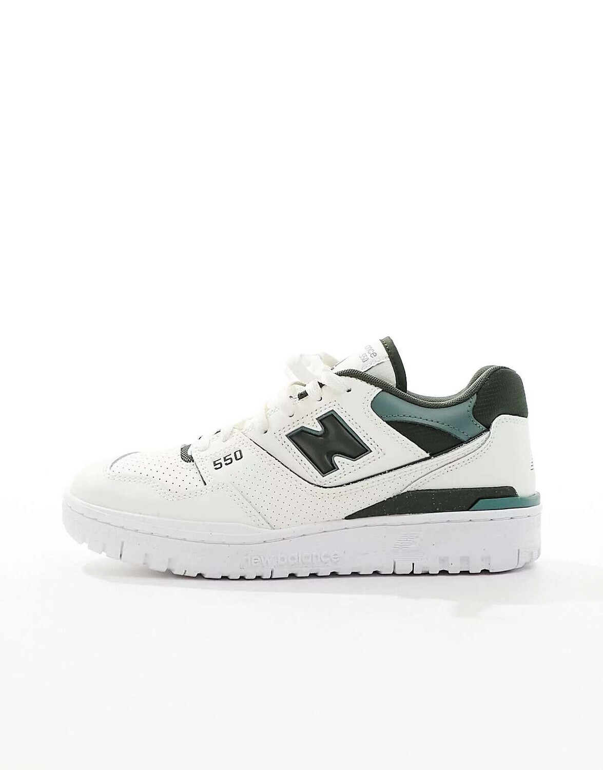 

Кроссовки New Balance 550 кремово-белого и зеленого цветов, Зеленый