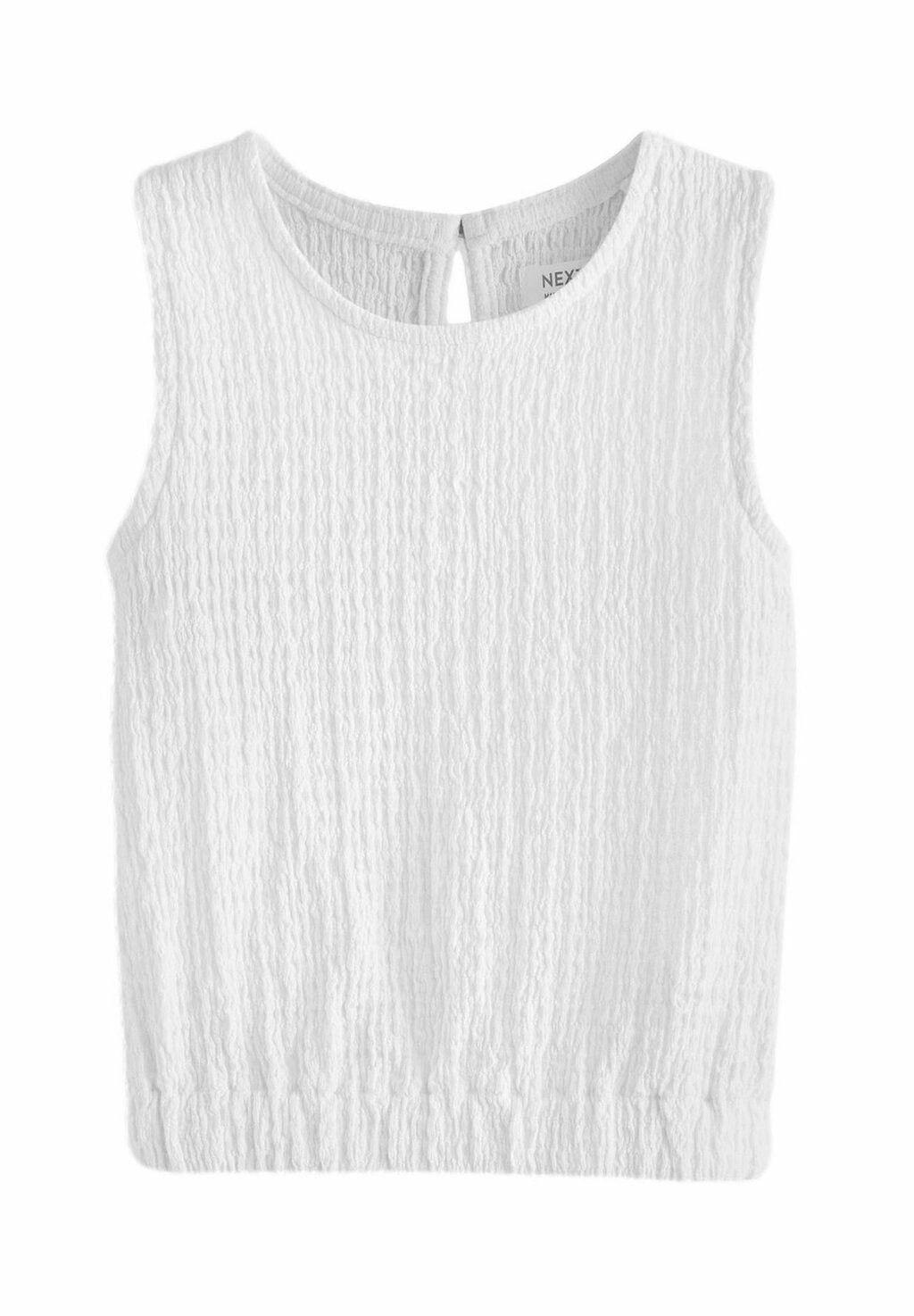 Топ TEXTURED-REGULAR FIT Next, цвет white