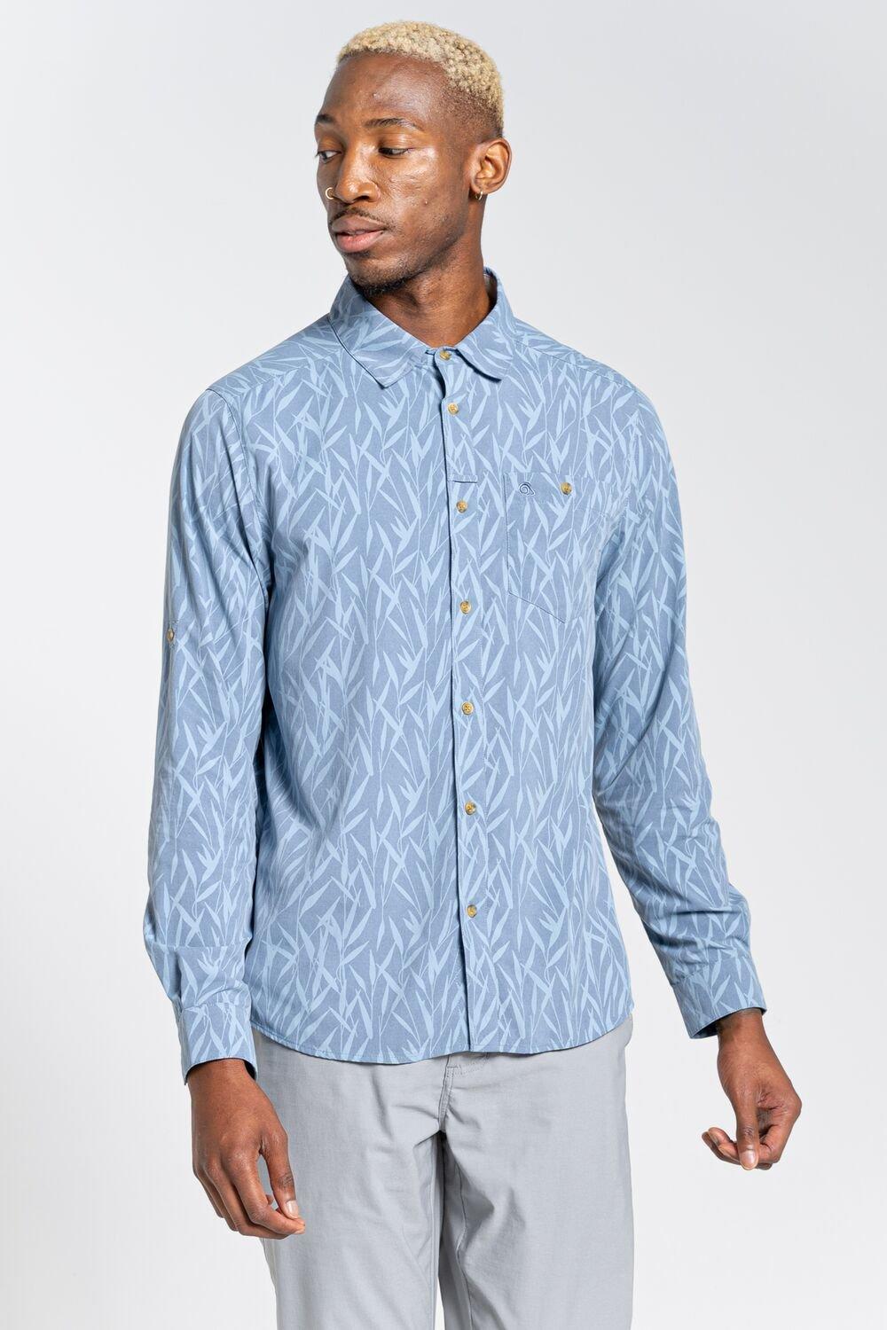 Рубашка с длинным рукавом 'NosiLife Pinyon' для борьбы с запахом Craghoppers, синий