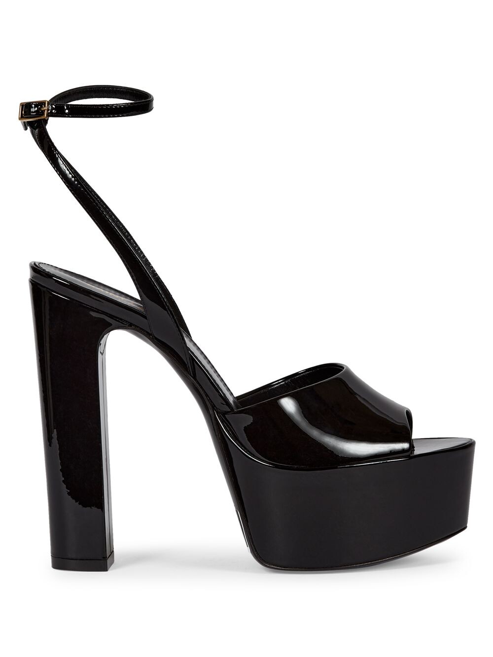 

Сандалии на платформе из лакированной кожи Saint Laurent, неро