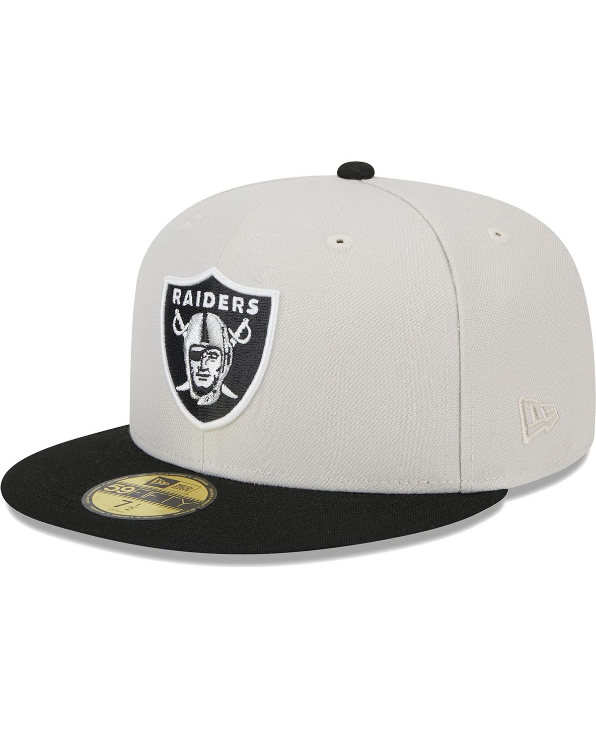 

Мужская шляпа цвета хаки, черная с нашивкой чемпионов Las Vegas Raiders Super Bowl 59FIFTY. New Era