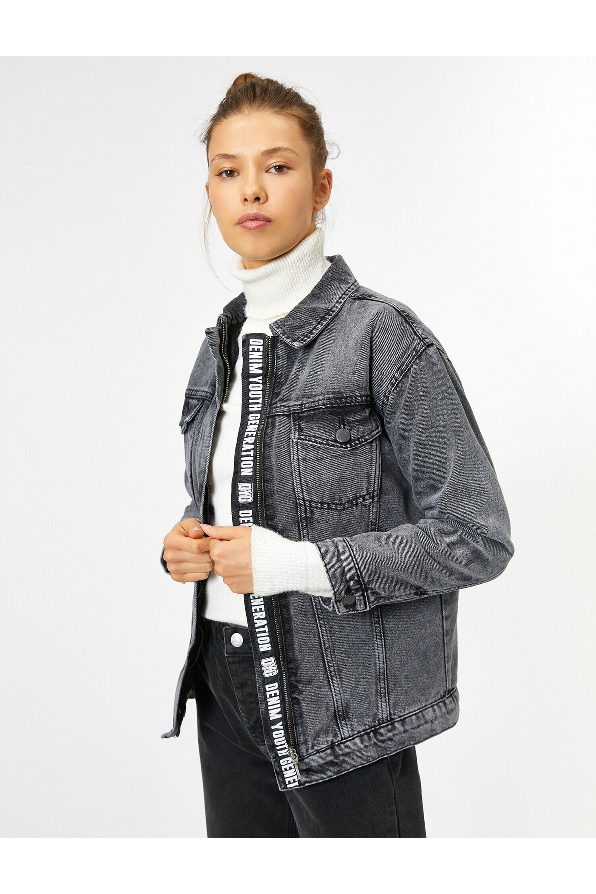 Женская серая куртка Koton, серый
