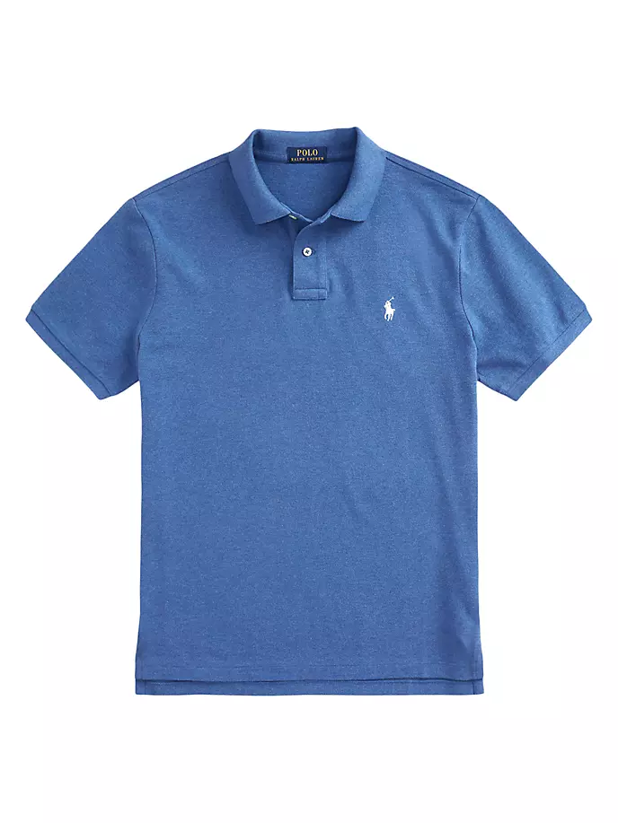 

Базовая рубашка-поло в сетку Polo Ralph Lauren, синий