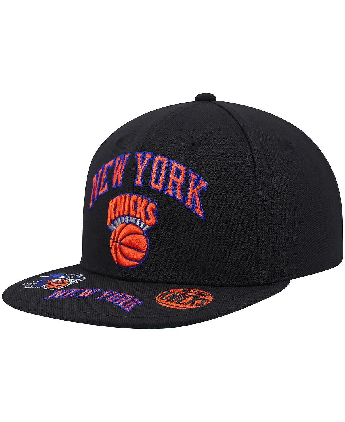 

Мужская черная кепка Snapback New York Knicks Hardwood Classics с загрузкой спереди Mitchell & Ness