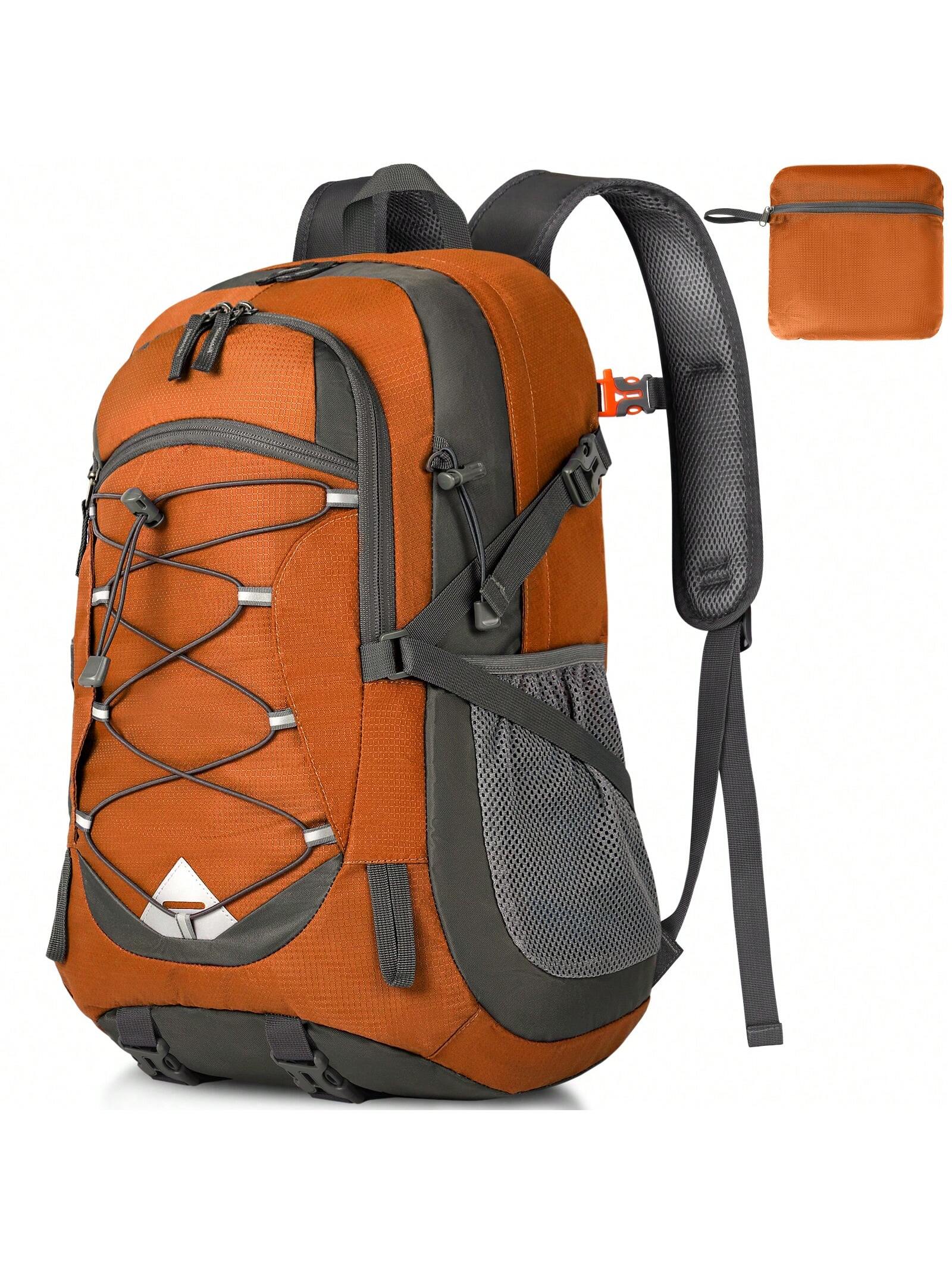 рюкзак для путешествий на открытом воздухе объемом 40 л черный Походный рюкзак 40л, апельсин