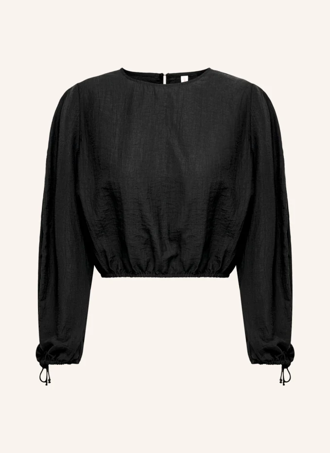 Укороченная блузка-рубашка Only, черный