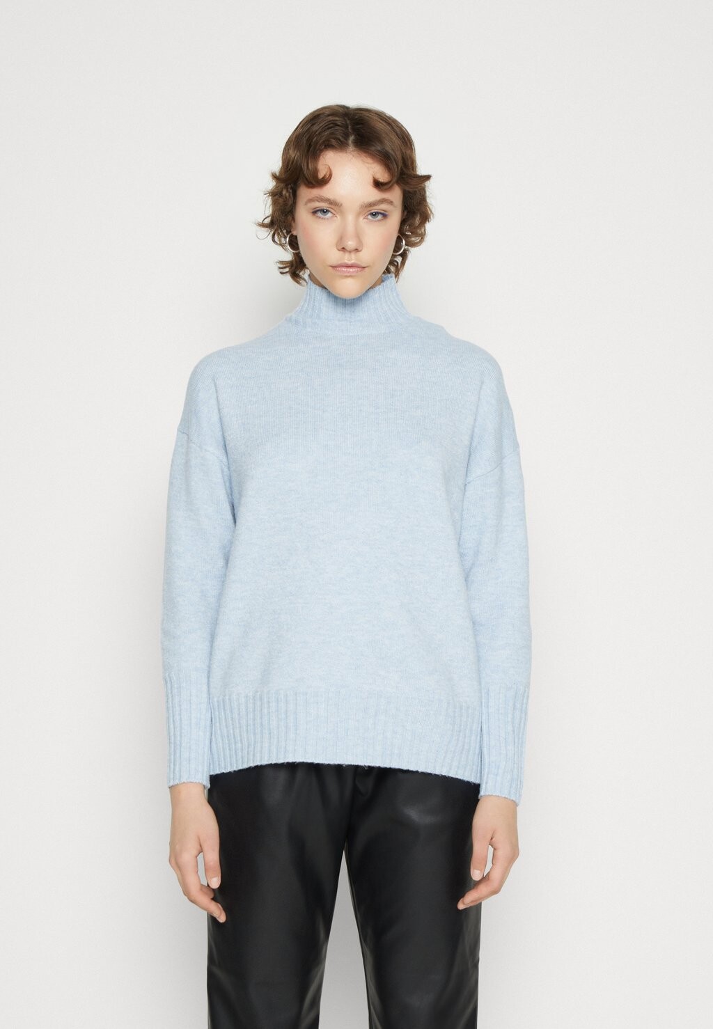 

Свитшот ONLY ONL GABRIEL LIFE HIGH NECK, цвет blue melange