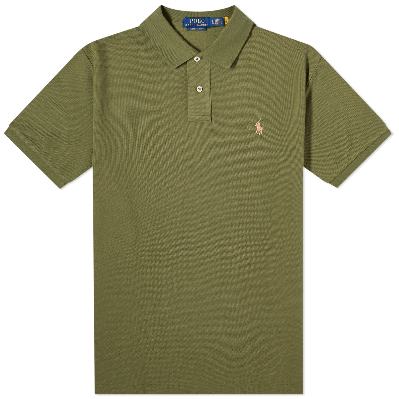 Рубашка Polo Ralph Lauren Custom Fit Polo, цвет Dark Sage поло polo ralph lauren custom slim fit mesh polo цвет ralph lauren 2000 red