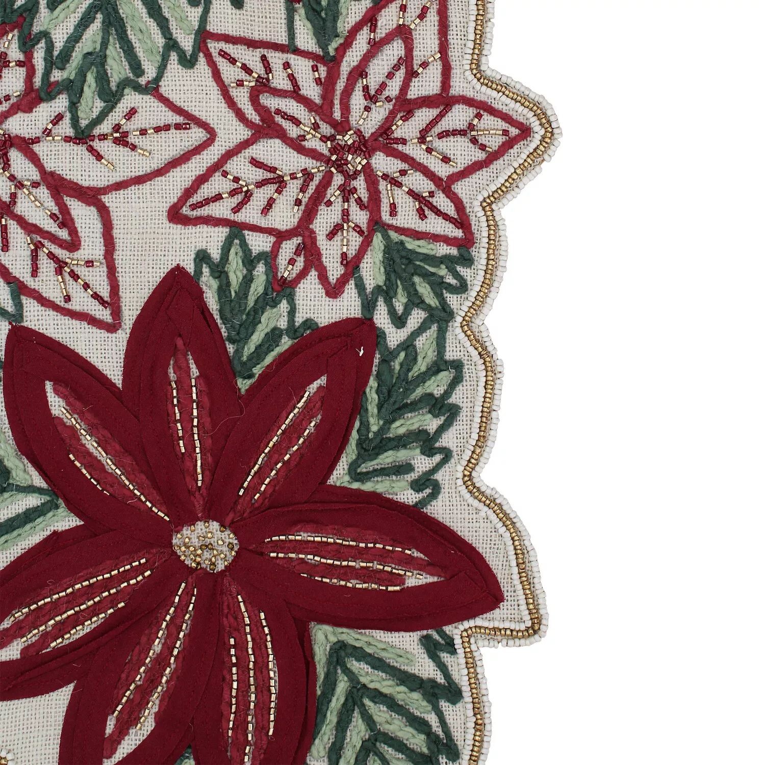 

Настольная дорожка St. Nickolas Square из бисера Pointsettia