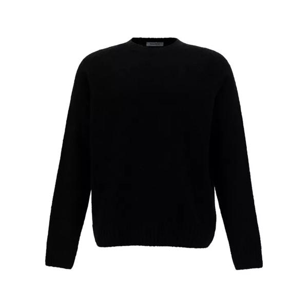 

Свитер crewneck sweater with ribbed trims in alpaca Gaudenzi, черный