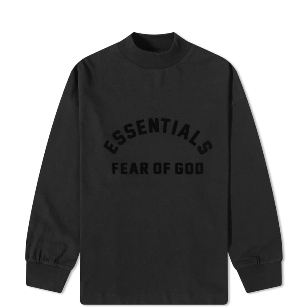 

Детская футболка Fear of God Essentials Core 23 с длинными рукавами, черный