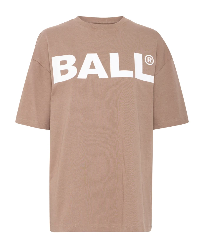 

Спортивная блузка футболка с классным принтом Ball, коричневый