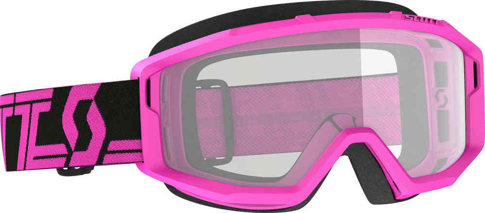 Прозрачные черные/розовые очки для мотокросса Primal Scott