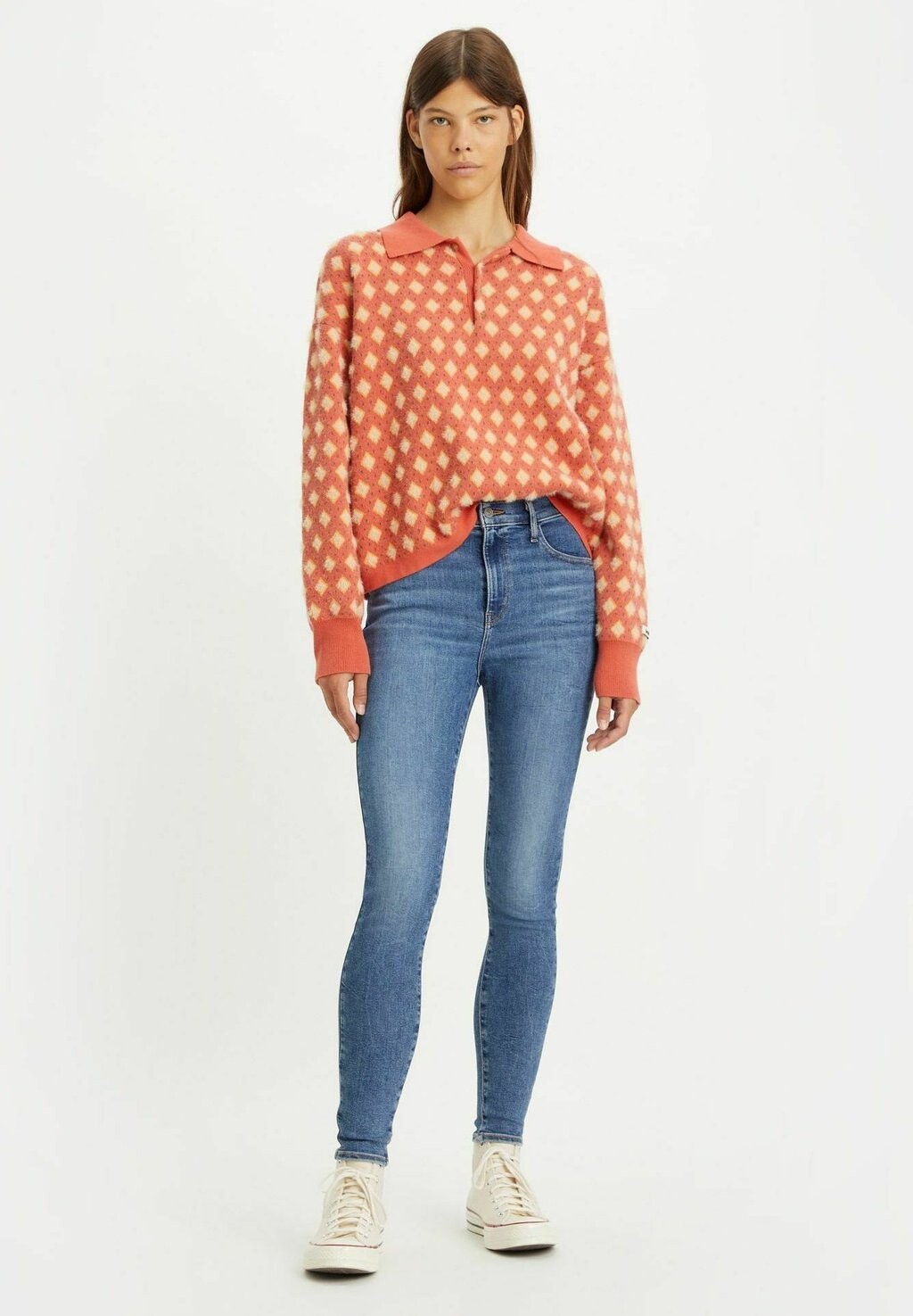 

Джинсы скинни Levi's 720 High Rise Super Skinny, голубой