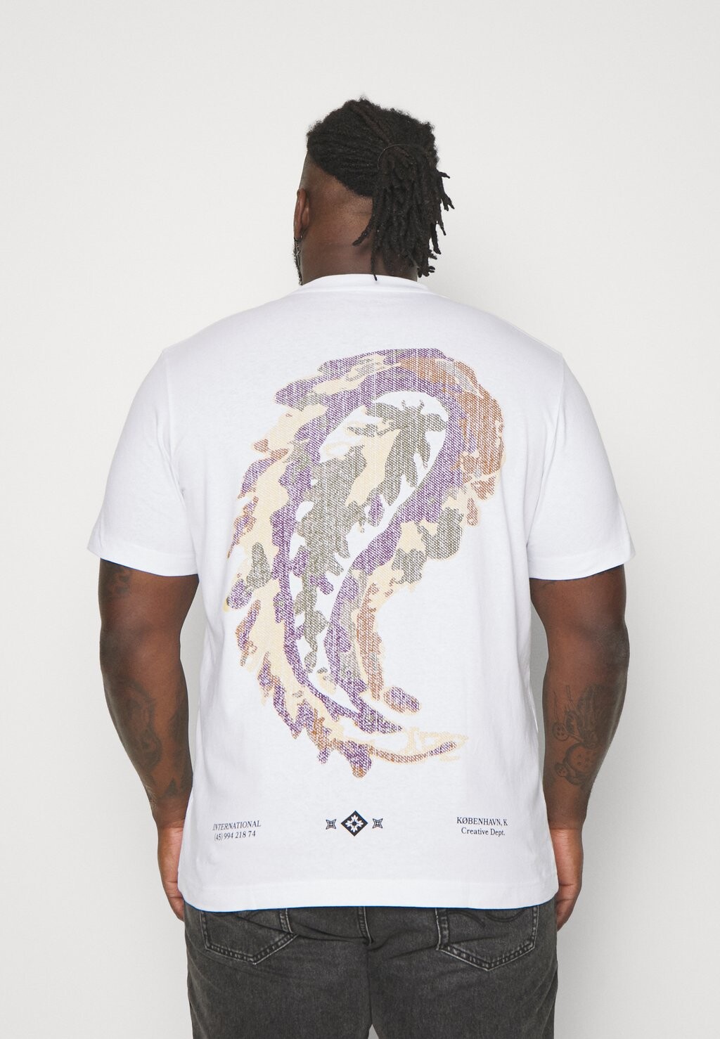 

Футболка с принтом JORGRACIA GRAPHIC TEE CREW NECK Jack & Jones, ярко-белый
