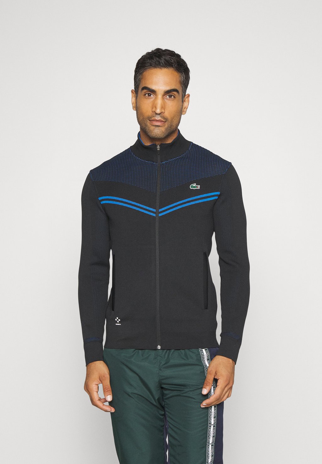 Толстовка на молнии Tennis Jacket Lacoste, цвет noir/bleu