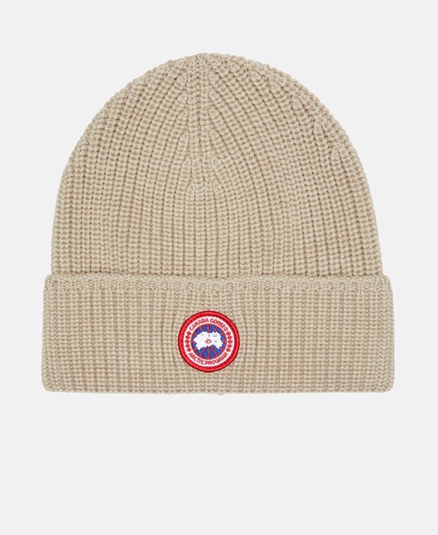 

Шерстяная шапка Canada Goose, бежевый