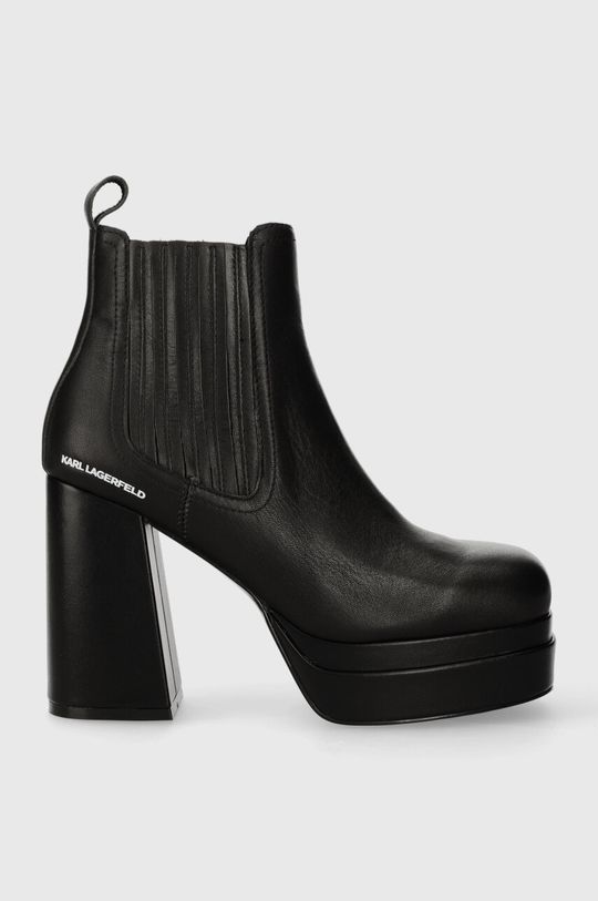 Кожаные ботинки челси Карла Лагерфельда STRADA Karl Lagerfeld, черный