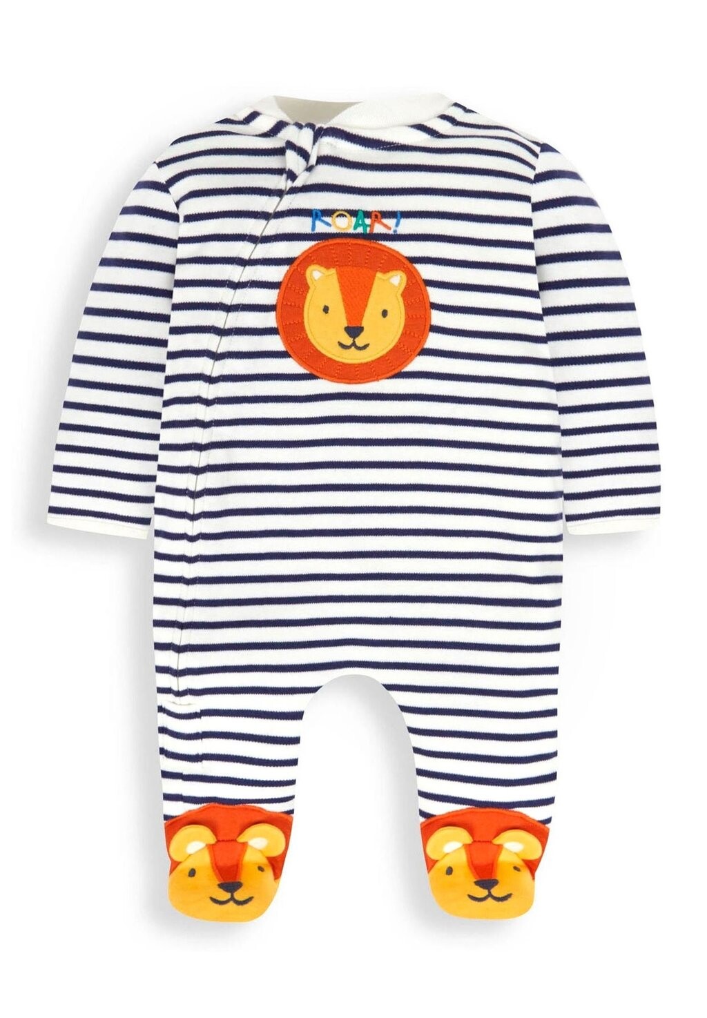

Комбинезон LION APPLIQUÉ ZIP JoJo Maman Bébé, цвет cream