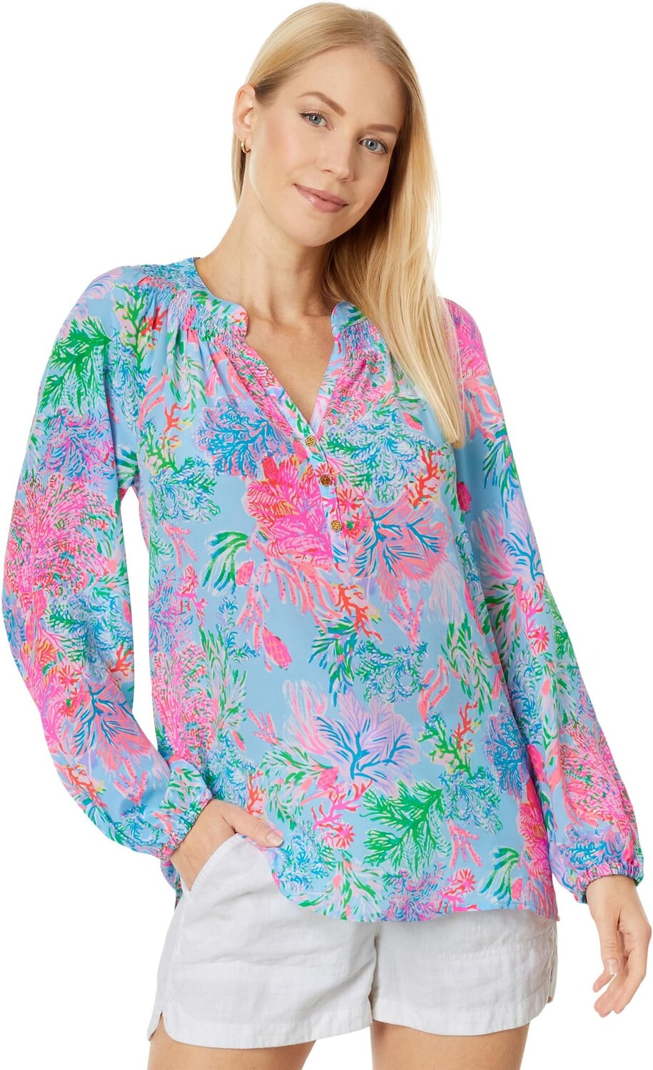 

Эльза Топ Lilly Pulitzer, цвет Celestial Blue Cay To My Heart
