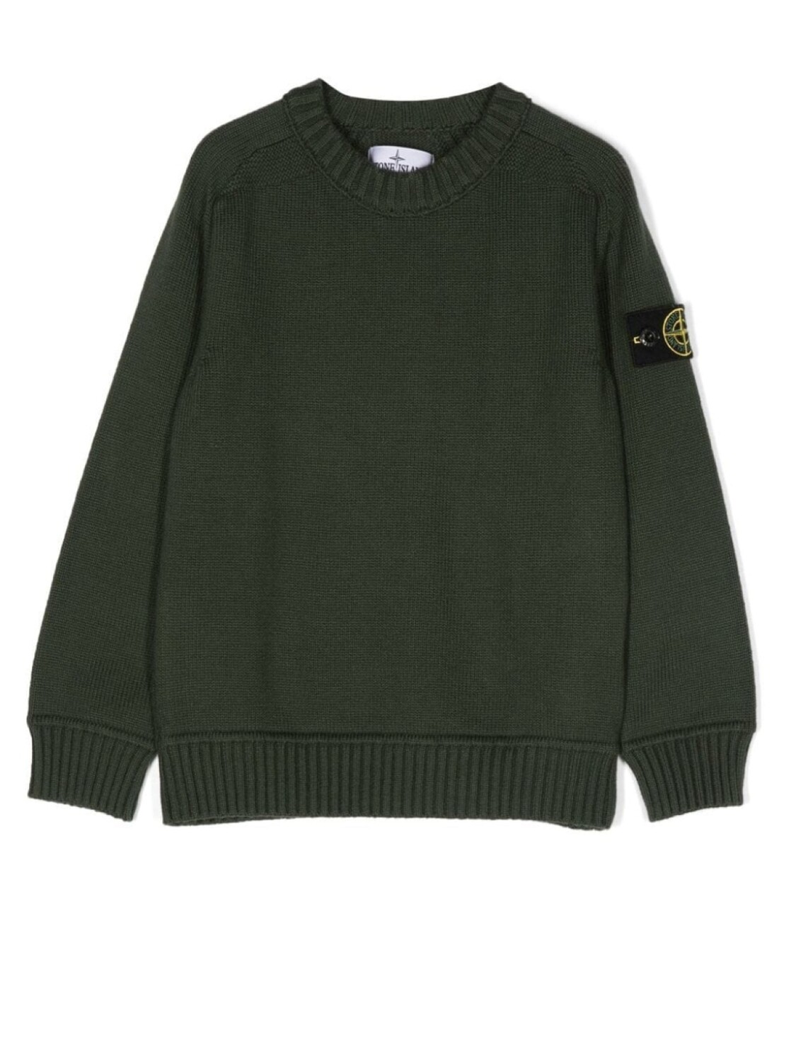 

Stone Island Junior джемпер с логотипом, зеленый