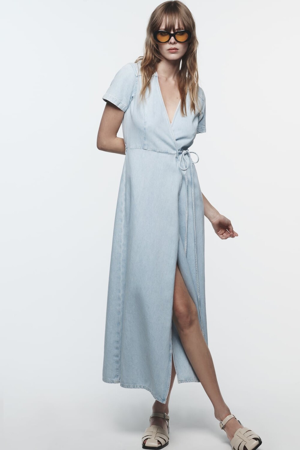 

Платье из денима ZARA, синий