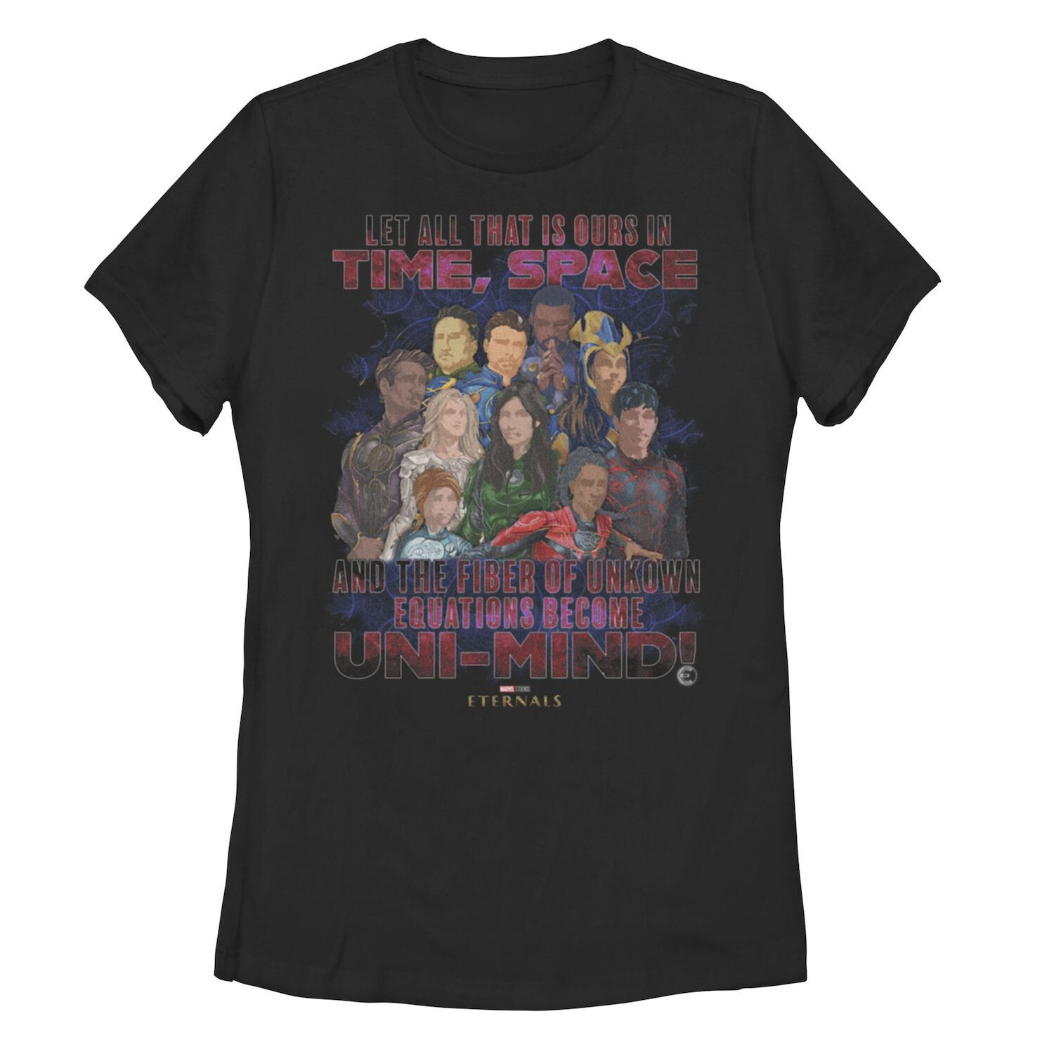

Футболка для юниоров Marvel Eternals Unknown Equations Group Shot Licensed Character