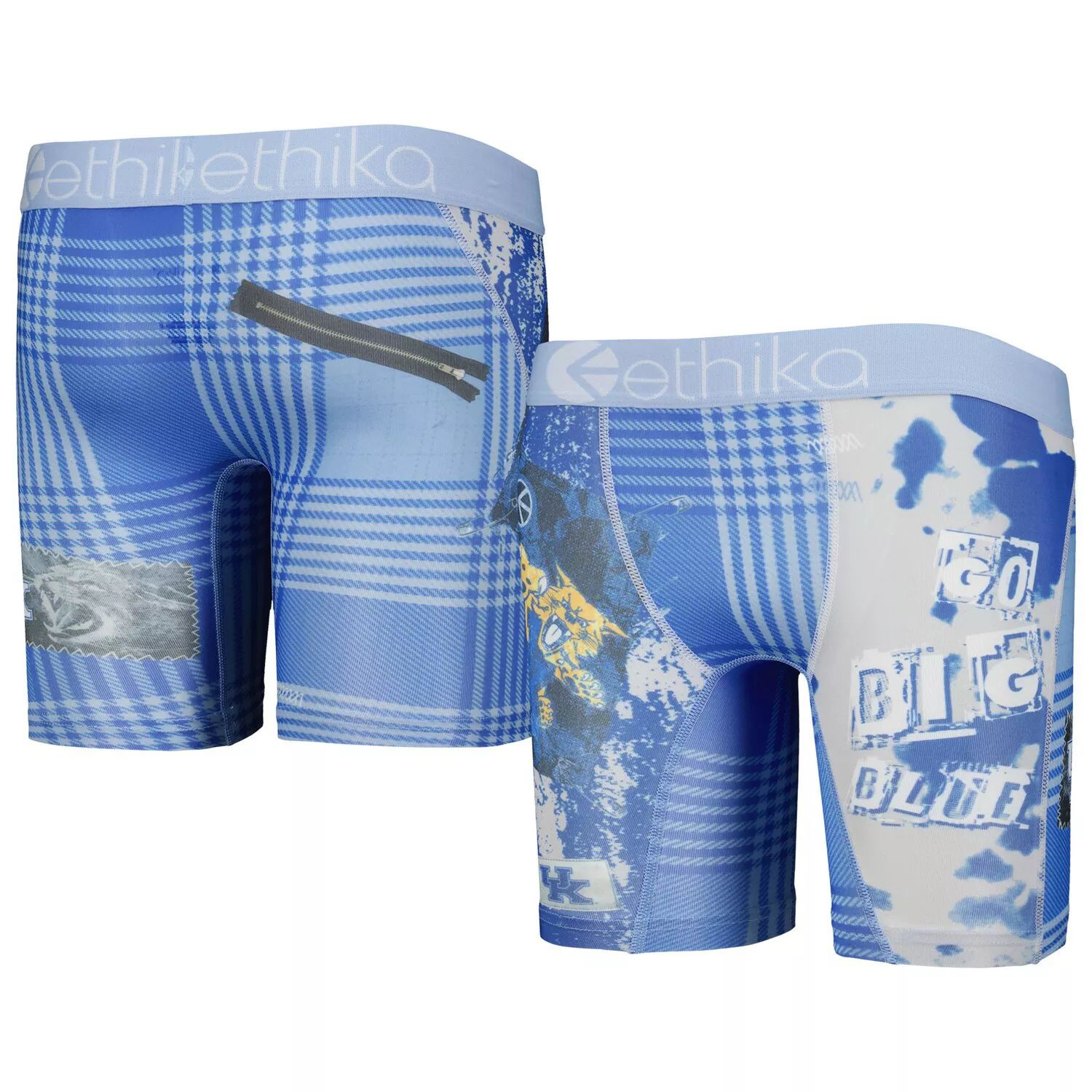 

Молодежные боксеры в клетку Ethika Blue Kentucky Wildcats Make Noise Unbranded