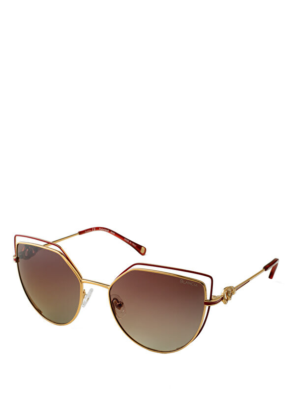 

Bc 1074 c 3 металлические бордово-красные женские солнцезащитные очки Blancia Milano