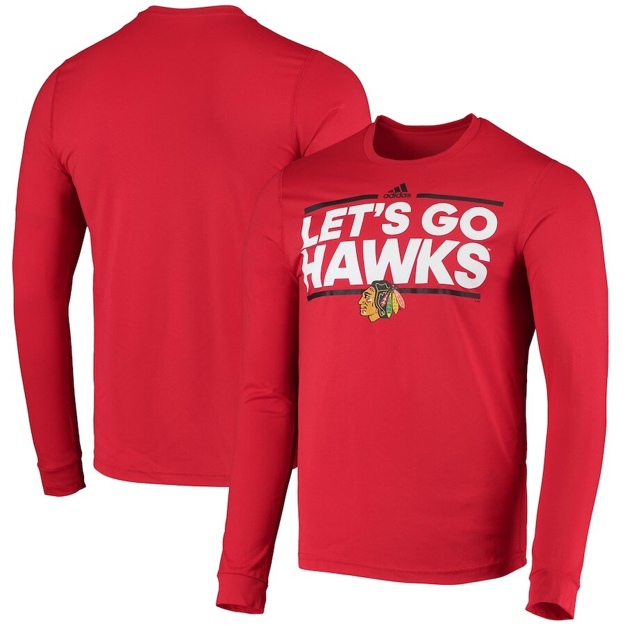 

Футболка с длинным рукавом adidas Chicago Blackhawks, красный