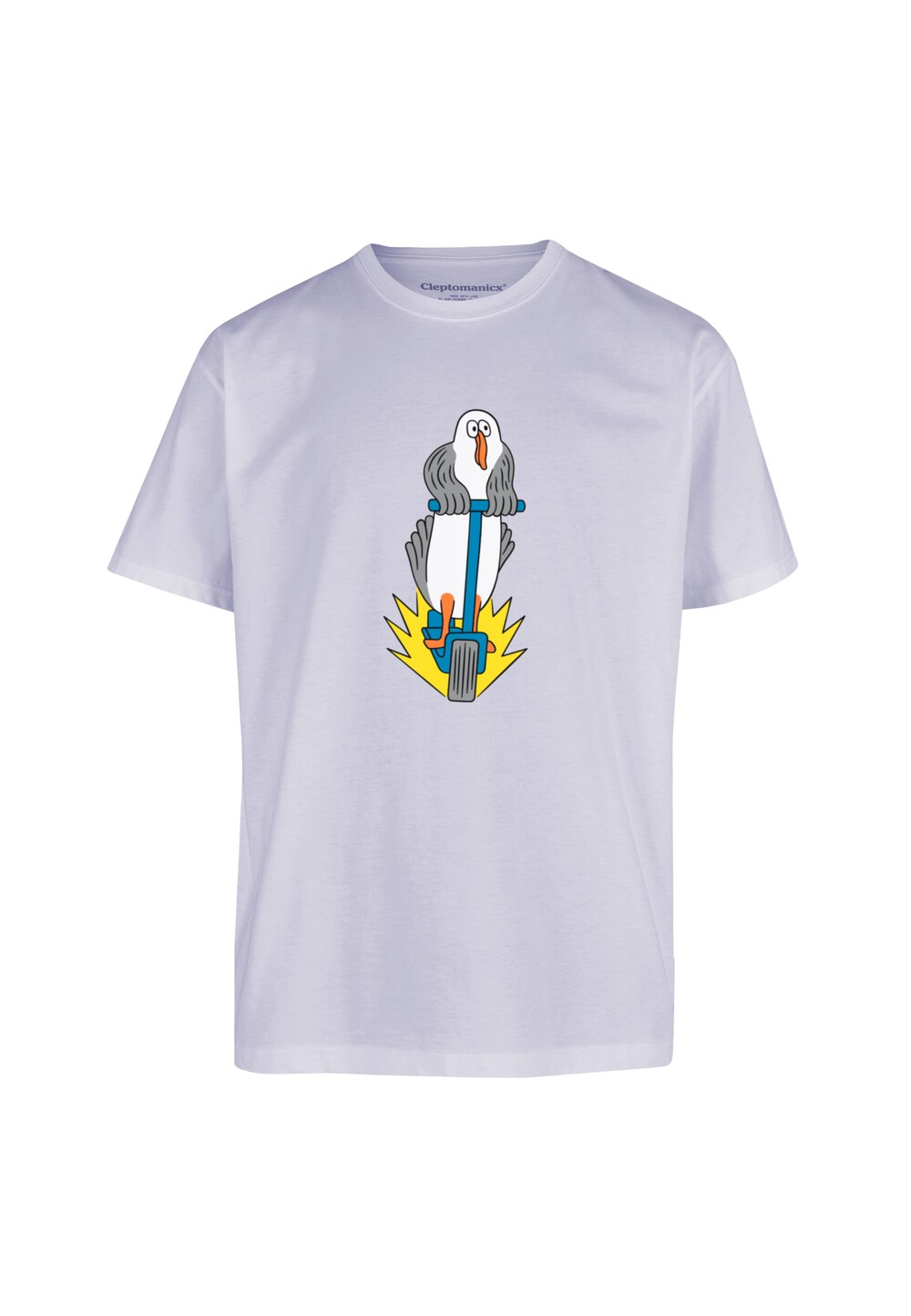 Футболка Cleptomanicx Scooter Gull, фиолетовый