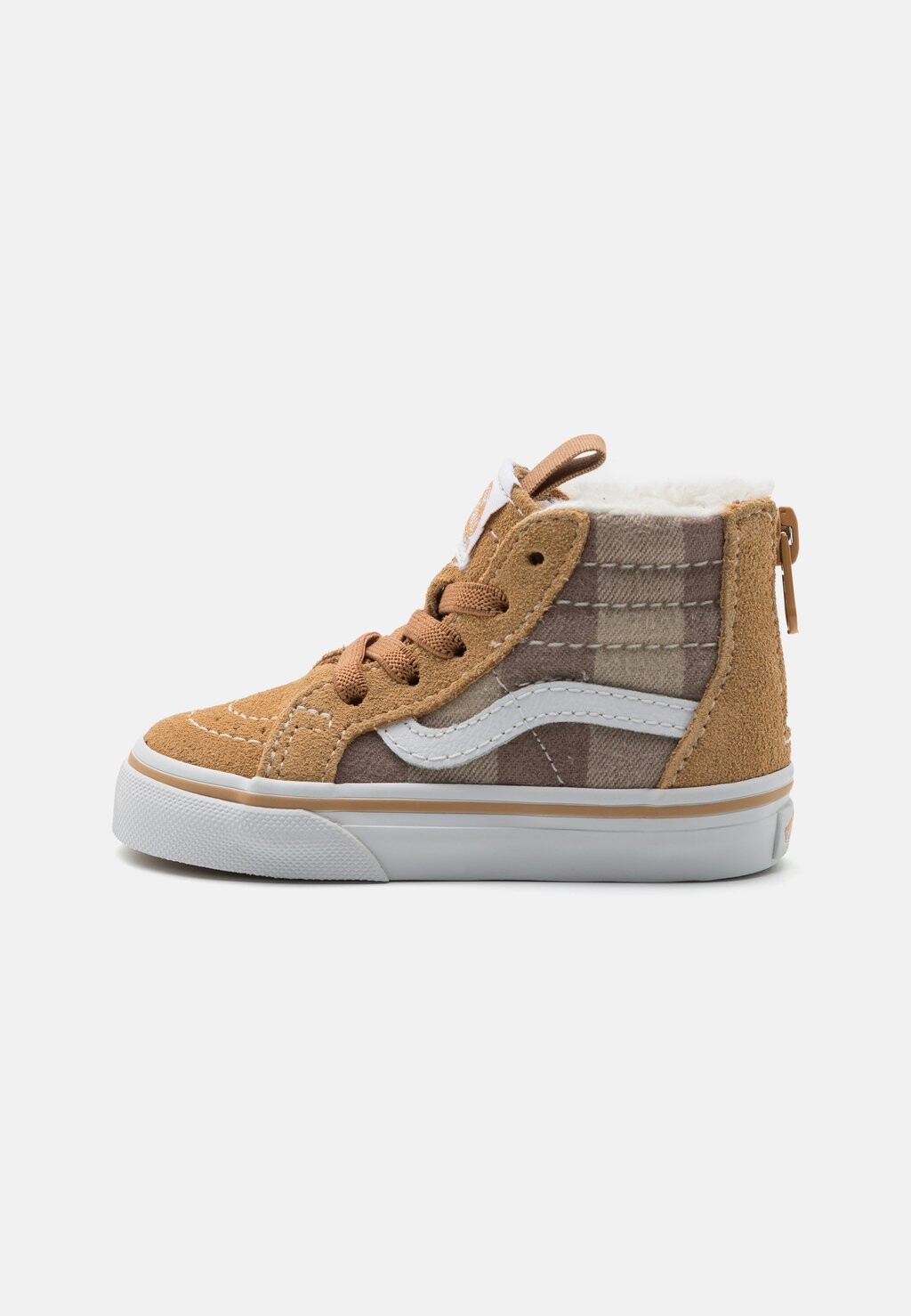 

Туфли для первых шагов Sk8-Hi Zip Unisex Vans, цвет brown/true white