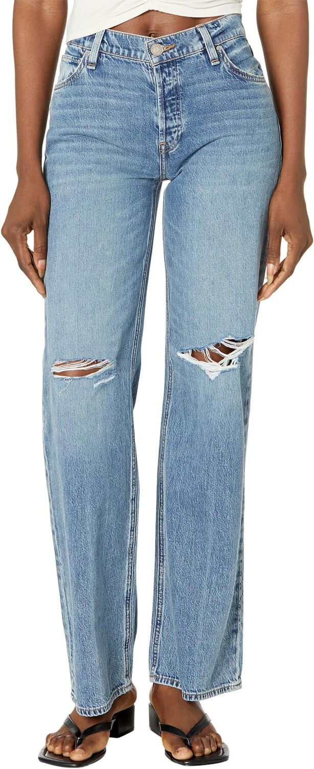 

Джинсы Rosie High-Rise Wide Leg in Golden Destructed Hudson Jeans, цвет Golden Destructed