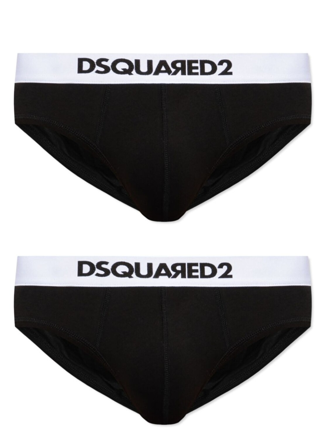 

DSQUARED2 комплект из двух трусов-брифов с логотипом, черный